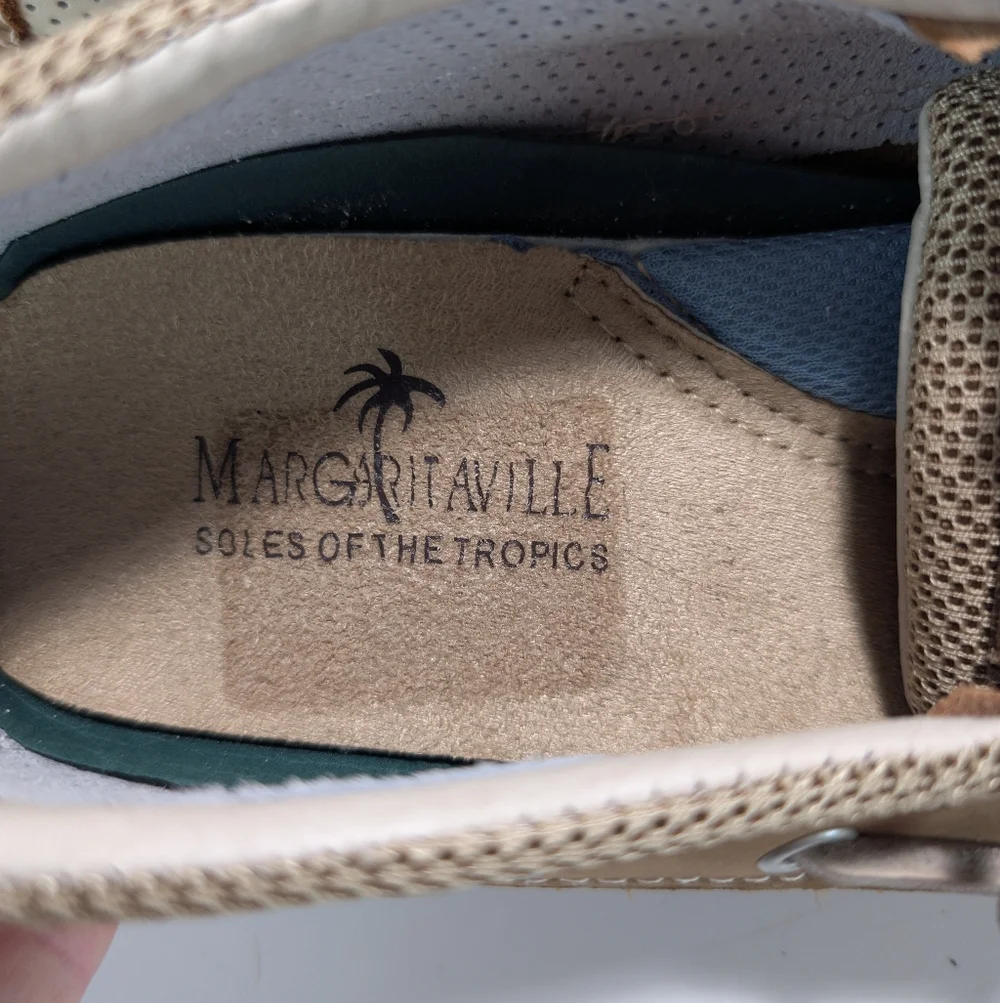 Maragritaville Soles Of The Tropics North Shore Leather Lace Up Boat Shoes NWT